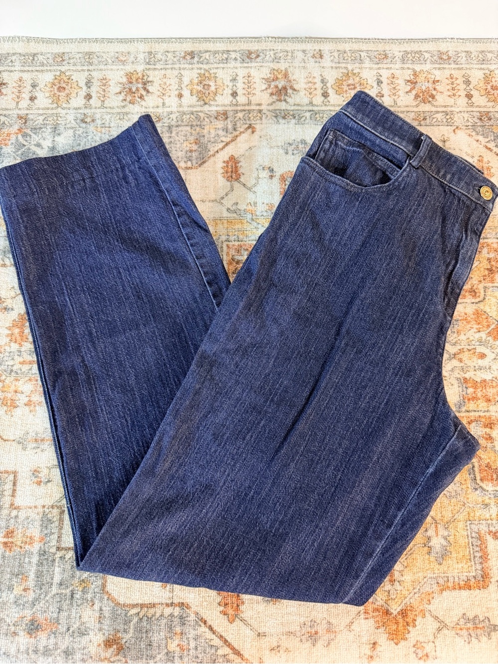 St. John Sport Dark Wash Jeans Straight Leg